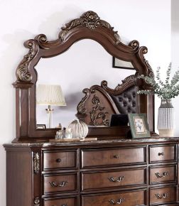 Furniture of America CM7478CH-M Esparanza - Mirror - Brown Cherry