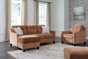 Benchcraft® 67204/18/20/14 Amity Bay - 3 Pc. - Sofa Chaise, Chair, Ottoman - Clay