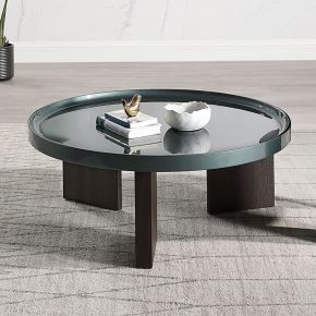 ACME LV04405 Lakita - Coffee Table - Blackish Green High Gloss & Smoked Oak