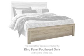 Signature Design by Ashley® B331-56 Bellaby - King Panel Footboard - Whitewash