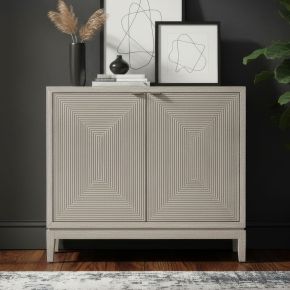 Liberty Furniture 2146-AC2000 Liberty Furniture 2146-AC2000 Kinsley - 2 Door Accent Cabinet - Pearl Silver