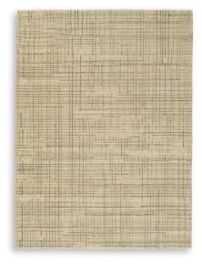 Ashley Furniture R406862 Janston - 5' x 7' Rug - Ivory / Gray / Tan