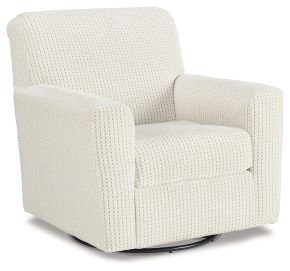 Ashley Furniture A3000365 Herstow - Ivory - Swivel Glider Accent Chair