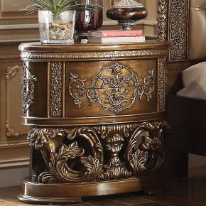 ACME BD00472 Constantine - Nightstand - Brown & Gold