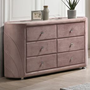 ACME BD01186 Salonia - Dresser - Pink Velvet