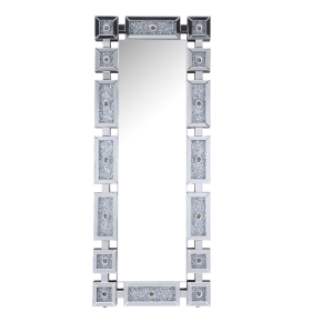 ACME 97756 Noralie - Accent Floor Mirror - Pearl Silver - 63"