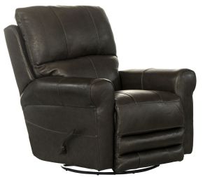 Catnapper 47665-1283/09-3083/09 Hoffner - Leather Swivel Glider Recliner - Chocolate