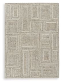 Signature Design by Ashley® R406902 Brickburgh - Gray / Ivory / Honey - Medium Rug