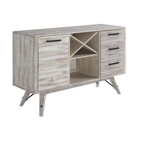 Intercon MR-CA-5836-WWH-C Modern Rustic - Server - Weathered White