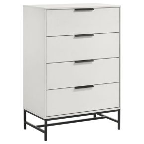 Coaster Fine Furniture 224865 Sonora - 4-Drawer Bedroom Chest - White