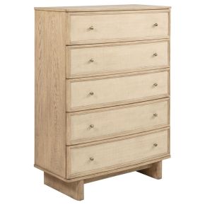Coaster Fine Furniture 225045 Kailani - 5-Drawer Bedroom Chest Of Drawers - Beige Oak