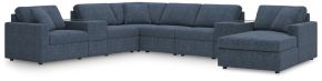 Signature Design by Ashley® 92121S42 Modmax - 8-Piece Sectional With Raf Corner Chaise And Storage Consoles - Ink