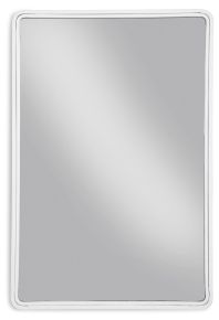 Ashley Furniture A8010293 Brocky - Accent Mirror - Rectangle - White