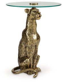 Signature Design by Ashley® A4000605 Vallain - Accent Table - Antique Gold Finish