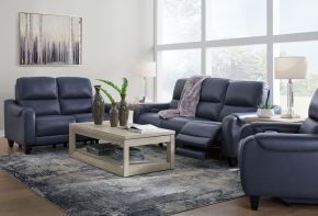 Signature Design by Ashley® U75311/15/14/13 Mercomatic - Ocean - 3 Pc. - Power Reclining Sofa, Power Reclining Loveseat, Power Recliner