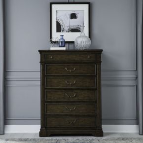 Liberty Furniture 512-BR41 Arden Road - 6 Drawer Chest - Satin Cherry