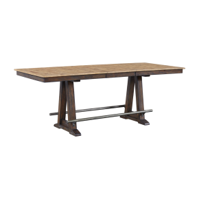 Intercon TR-TA-4096G-DWS-SET Transitions - Counter Trestle Table - Driftwood / Sable