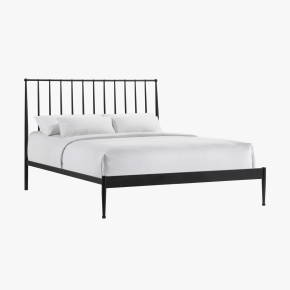 Intercon MB-BR-TRNQEN-MTE-C Metal Beds - Transitional Queen Metal Bed - Matte Black