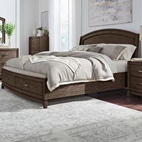 Liberty Furniture 805B-BR-QPBS Avalon - Queen Panel Storage Bed - Brown