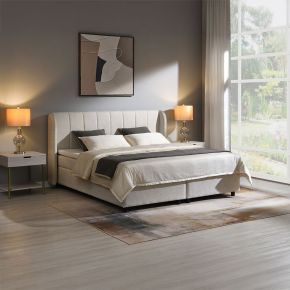 ACME BD06012Q Adonia - Queen Bed With Storage - Beige