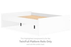 Signature Design by Ashley® EB9630-89 Onita - Twin/Full Platform Rails - White