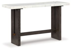 Ashley Furniture T779-4 Burkhaus - Sofa Table - White / Dark Brown