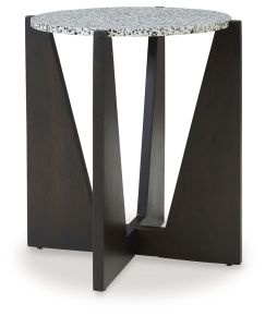 Ashley Furniture A4000616 Tellrich - Accent Table - Black / White
