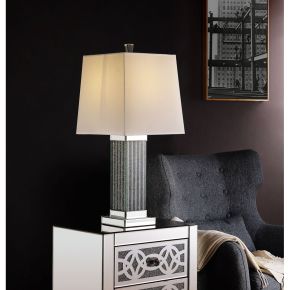 ACME 40220 Noralie - Table Lamp - Mirrored & Faux Stones - 30"