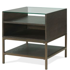 Riverside Furniture 92809 Riverside Furniture 92809 Hyde - Rectangular Side Table - Dark Brown