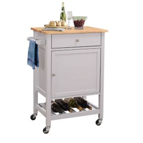 ACME 98300 ACME 98300 Hoogzen - Kitchen Cart - Natural & Gray