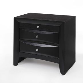 ACME 04163 Ireland - Nightstand - Black - 26"