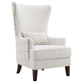 Coaster Fine Furniture 904066 Pippin - Upholstered High Wingback Accent Chair - Latte