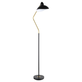 Coaster Fine Furniture 920223 Lucien - Dome Shade Metal Task Floor Lamp - Black