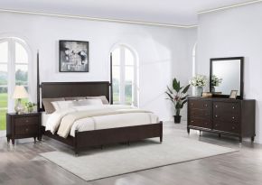 Coaster Fine Furniture 223061KE-S4 Emberlyn - 4 Piece Eastern King Bedroom Set - Brown
