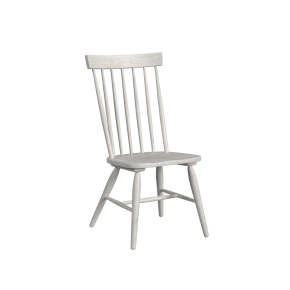 Intercon BY-CH-1108W-WHT-RTA Bayside - Windsor Chair - Silver