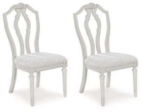 Benchcraft® D795-01 Montelaine - Dining Upholstered Side Chair (Set of 2) - Antique White