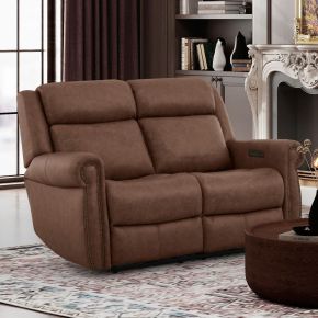 Liberty Furniture 7029VB-23P Carlton - Loveseat P3 & ZG - Vintage Brown