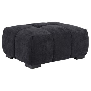 Coaster Fine Furniture 511064 Octavia - Fabric Rectangular Upholstered Ottoman - Black