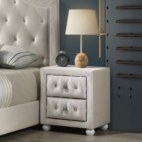 ACME BD04503 ACME BD04503 Reggie - Nightstand - Beige Fabric