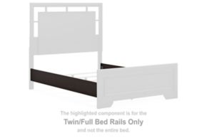 Signature Design by Ashley® B441-83 Covetown - Twin/Full Bed Rails - Dark Brown