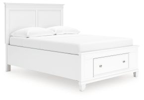 Signature Design by Ashley® B680B25 Fortman - Full Panel Storage Bed - White