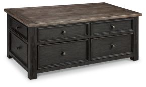 Ashley Furniture T736-20 Tyler Creek - Lift Top Cocktail Table - Grayish Brown / Black