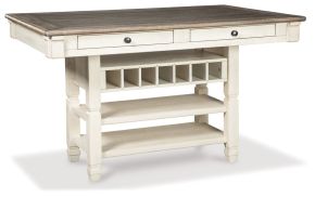 Signature Design by Ashley® D647-32 Bolanburg - Rectangular Dining Room Counter Table - Beige