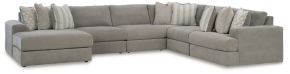 Signature Design by Ashley® 58103S13 Avaliyah - 6-Piece Sectional With Laf Corner Chaise - Ash