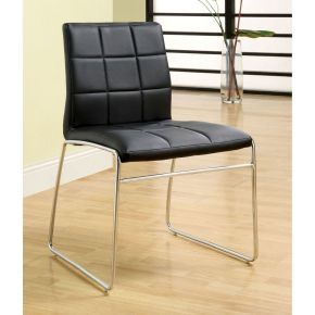 Furniture of America CM8320BK-SC-2PK Kona - Side Chair (Set of 2) - Black