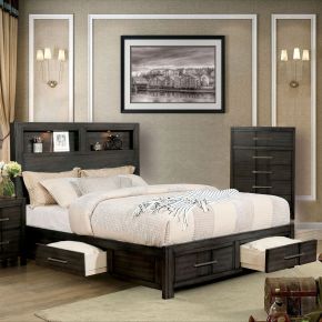 Furniture of America CM7500GY-Q-BED Karla - Queen Bed - Gray