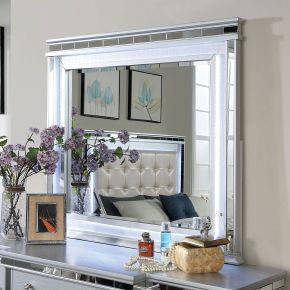 Furniture of America CM7992M Bellinzona - Mirror - Silver