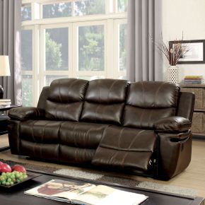 Furniture of America CM6992-SF Listowel - Sofa - Brown