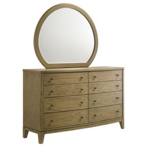 Coaster Fine Furniture 224923M Granada - 8-Drawer Dresser And Mirror - Natural Pine