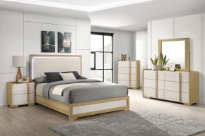 Coaster Fine Furniture 215651KE-S5 Hyland - 5 Piece Eastern King Bedroom Set - Natural